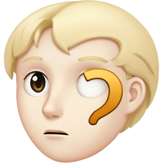 thinking face with a question mark emoji
