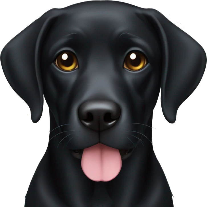 Black lab emoji