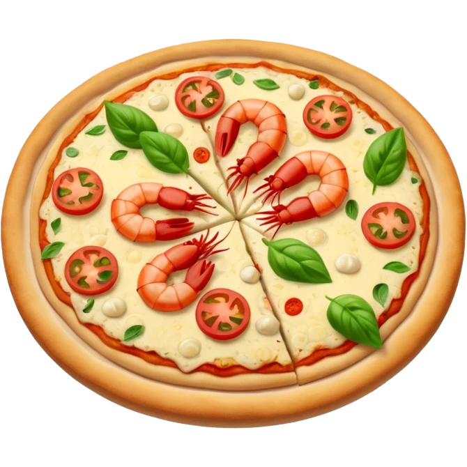 Prawn pizza emoji