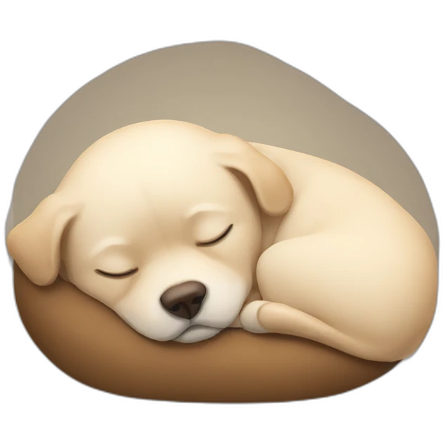Sleeping dog emoji