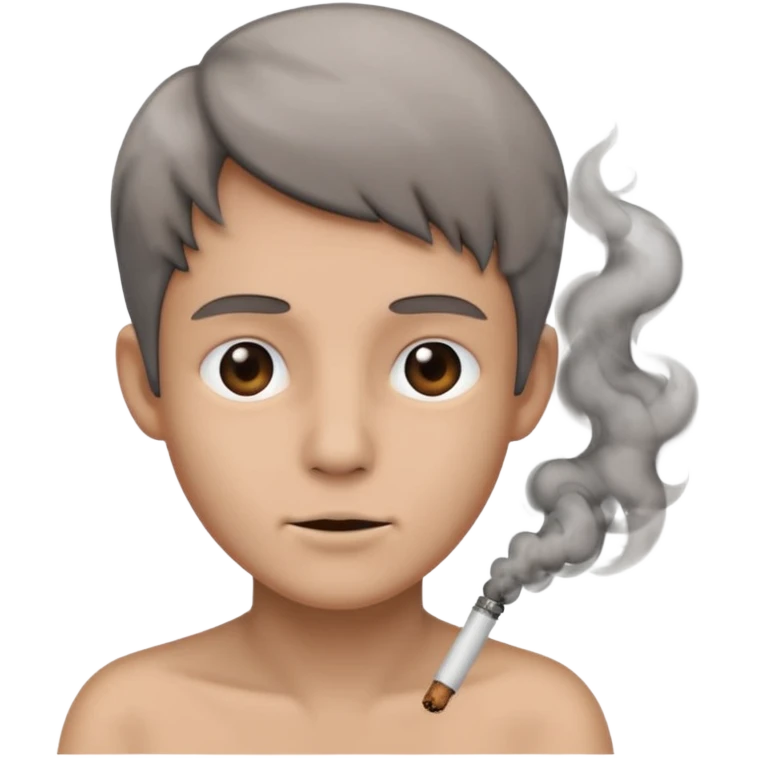 Smoke coming out of ears emoji