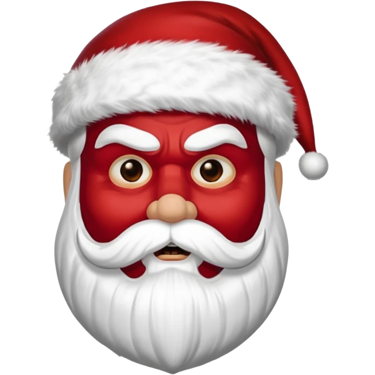 scary mask santa emoji