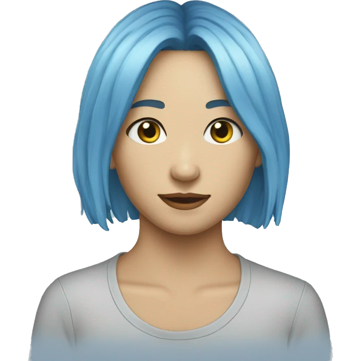 only blue long sleeved tshirt emoji