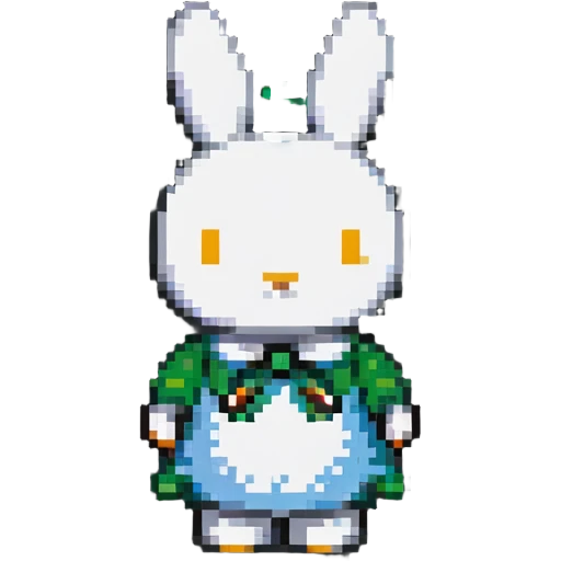 Miffy bunny, minimal and charming emoji