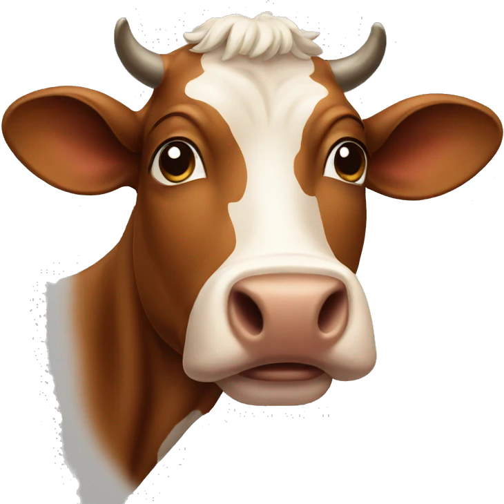 brown cow emoji