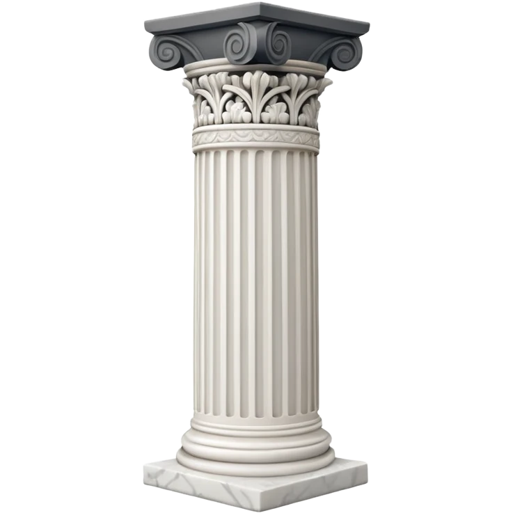 generate beautiful greek marble pillar intricate emoji