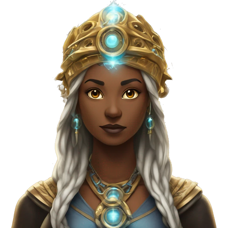 Technomancy Goddess is a mystical being who controls both magic and technology. She can cast spells on technological networks. Her powers blend the ancient art of magic with advanced cybernetics and technology. She can command machines emoji