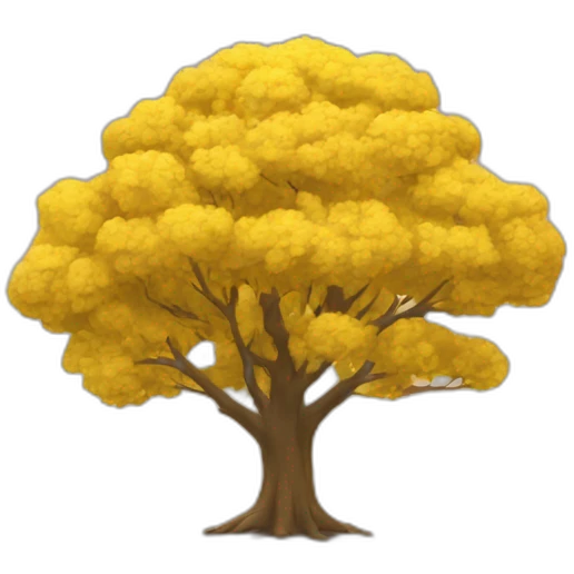 Yellow tree emoji