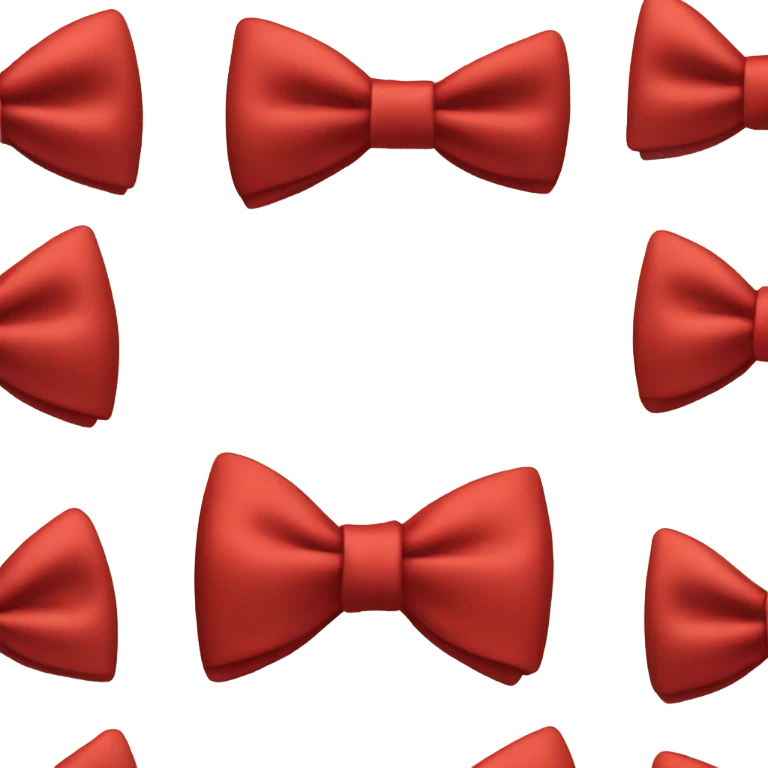 red bow tie emoji