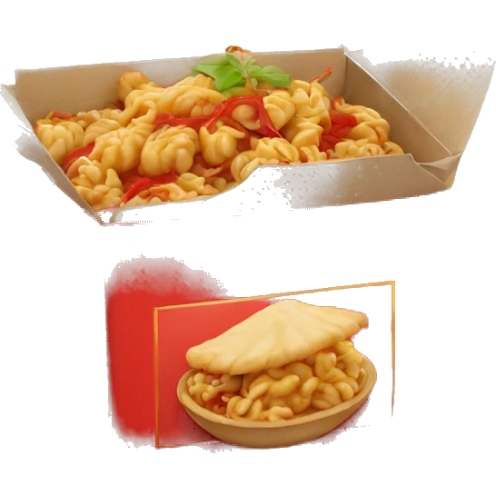 Chinese food in a red box emoji