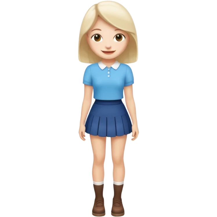 Jennie full body in shortest skirt emoji