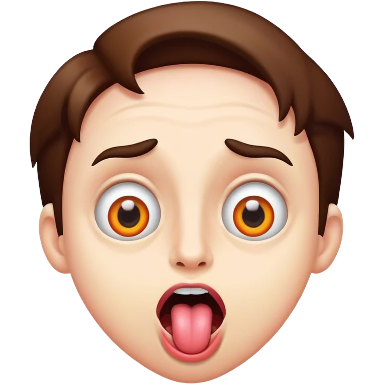 Crazy eyes tongue out emoji