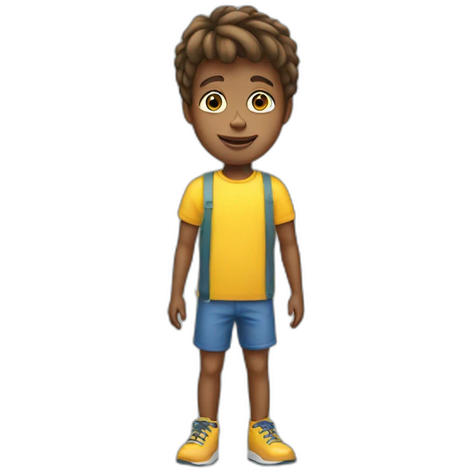 Council estate trampoline kid emoji