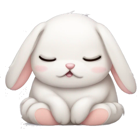 A sleepy bunny  emoji