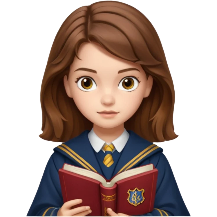 Barbara palvin as Hermione granger reading emoji