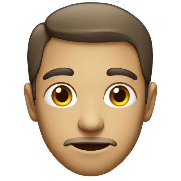 Neutral face giving a side eye emoji