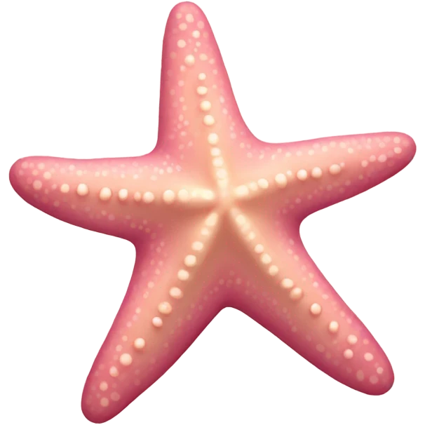 Pink and beige starfish emoji