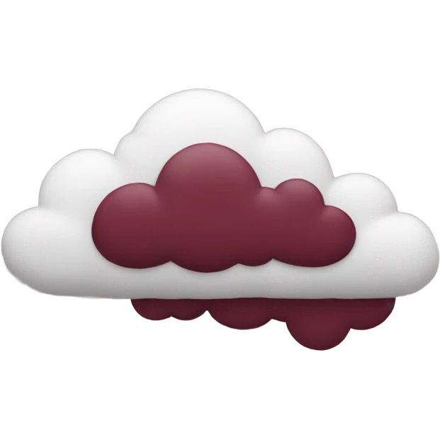burgundy ☁️ emoji