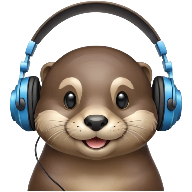 An Otter as a DJ emoji