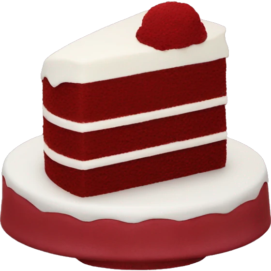 Red velvet cake emoji