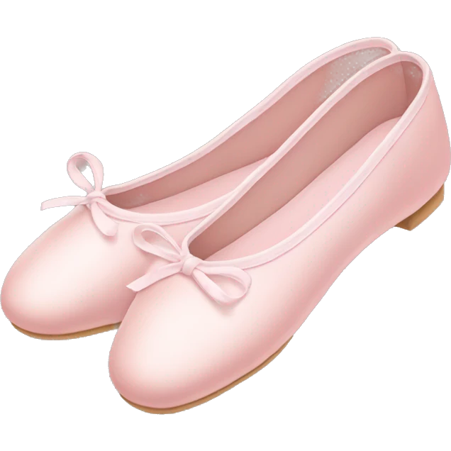 Pale pink ballet shoes emoji