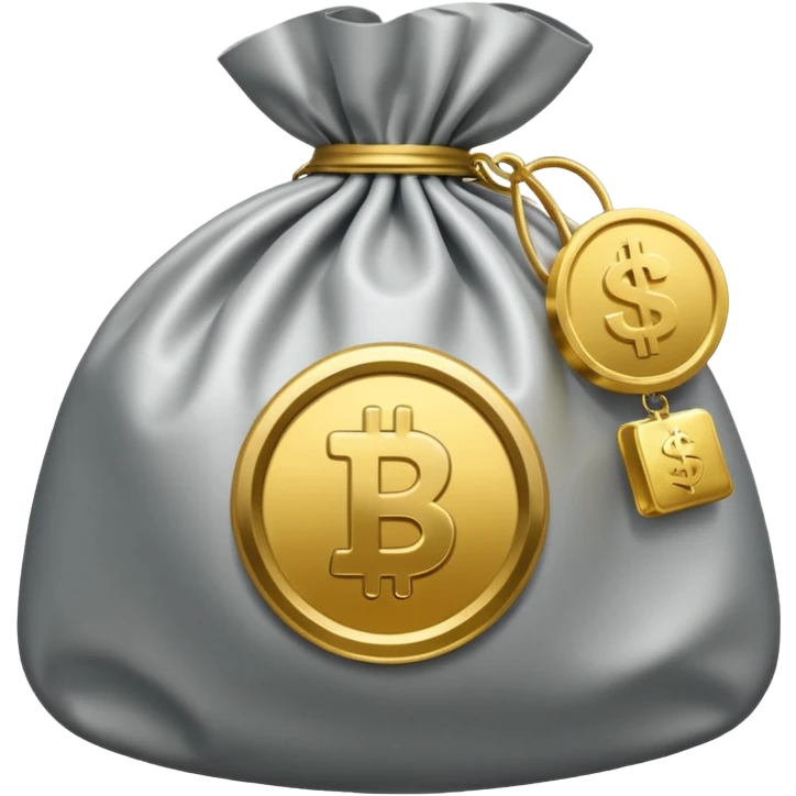 round play button and a bag of money emoji