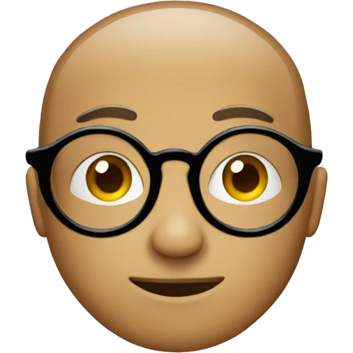 Round glasses emoji