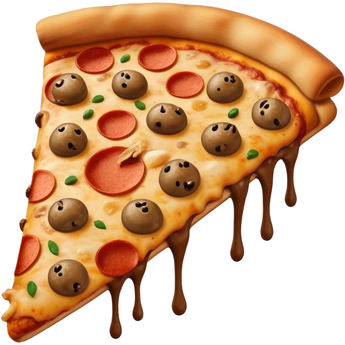 Poop pizza emoji