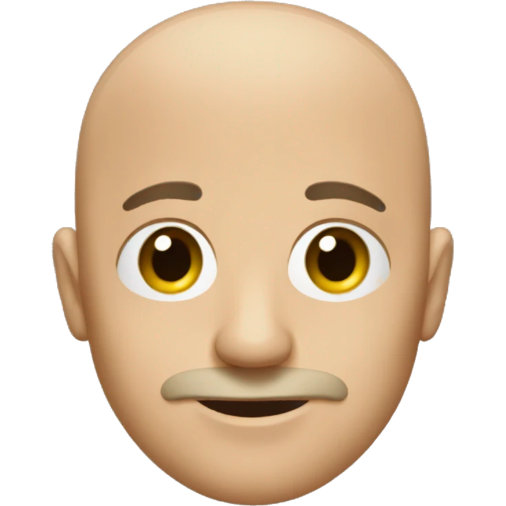 bald guy with a short beard emoji