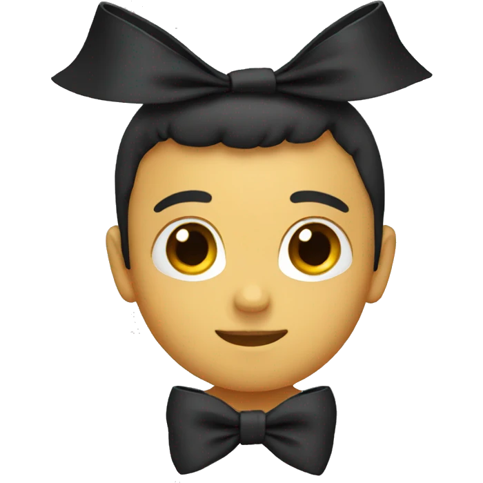 black bow emoji