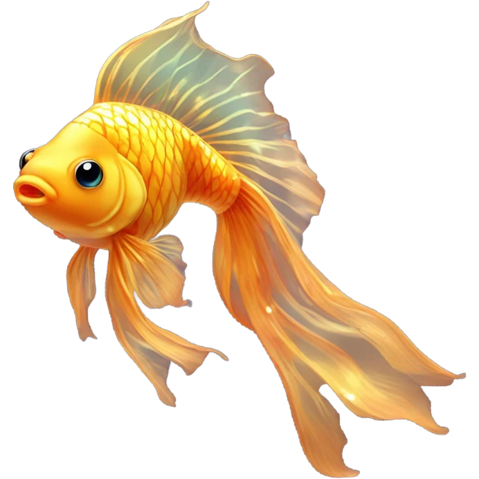mirror ball goldfish emoji