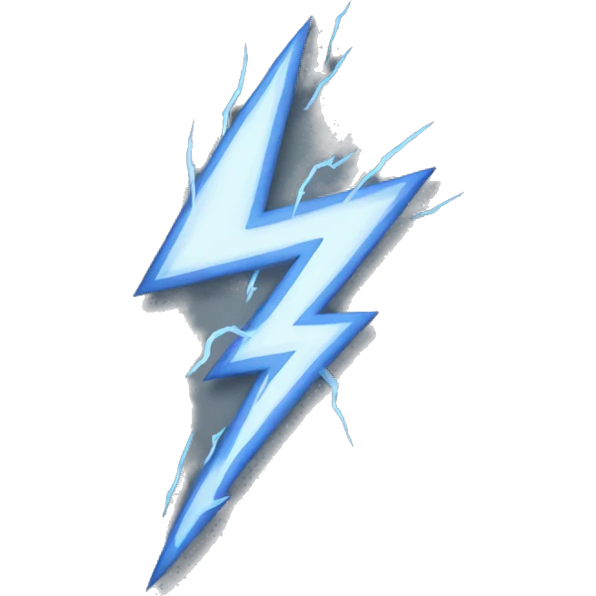 twoo grey lightning strikes emoji