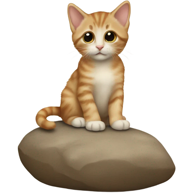 kitten sitting on keens emoji