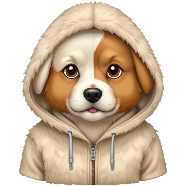 Dog in a hoodie  emoji