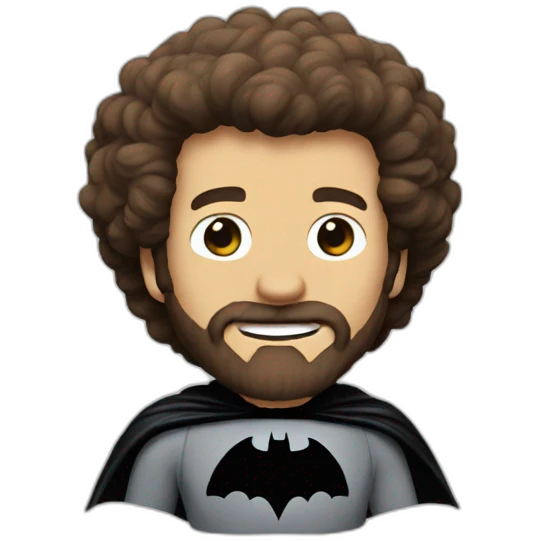 bob ross batman emoji