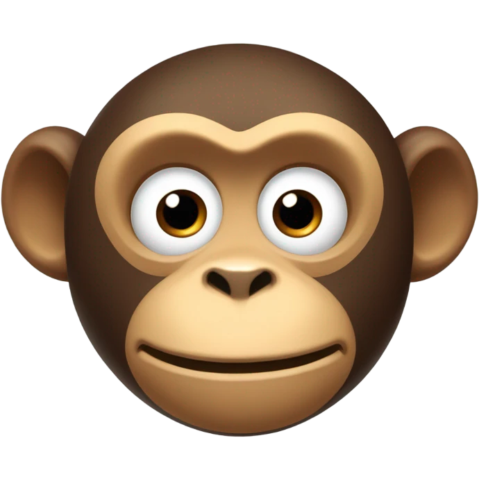 Monkey with a surprised face emoji