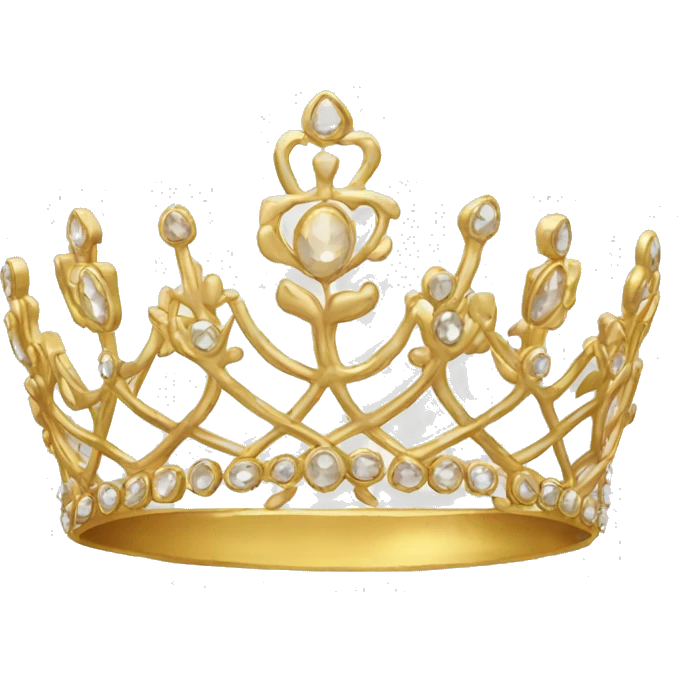 Gold tiara  emoji
