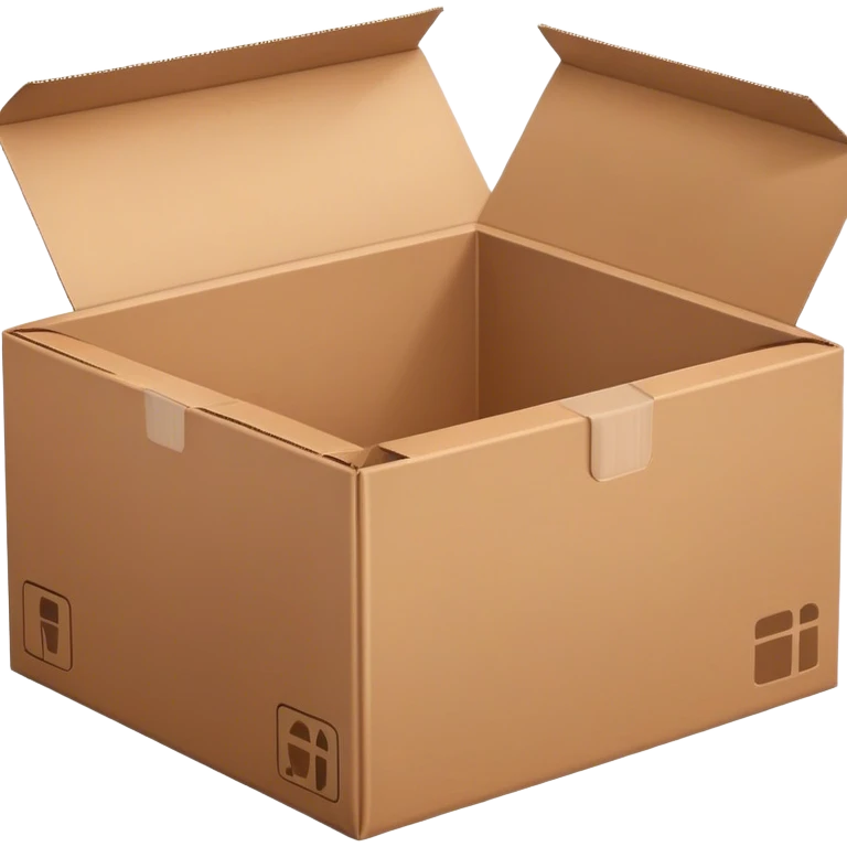 An open brown package box emoji