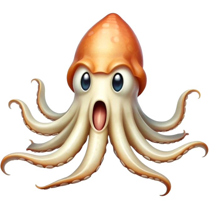 squid yawning emoji