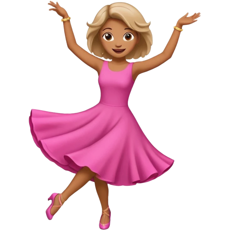 Bailarina rosada pero no de valet sino de bailes emoji