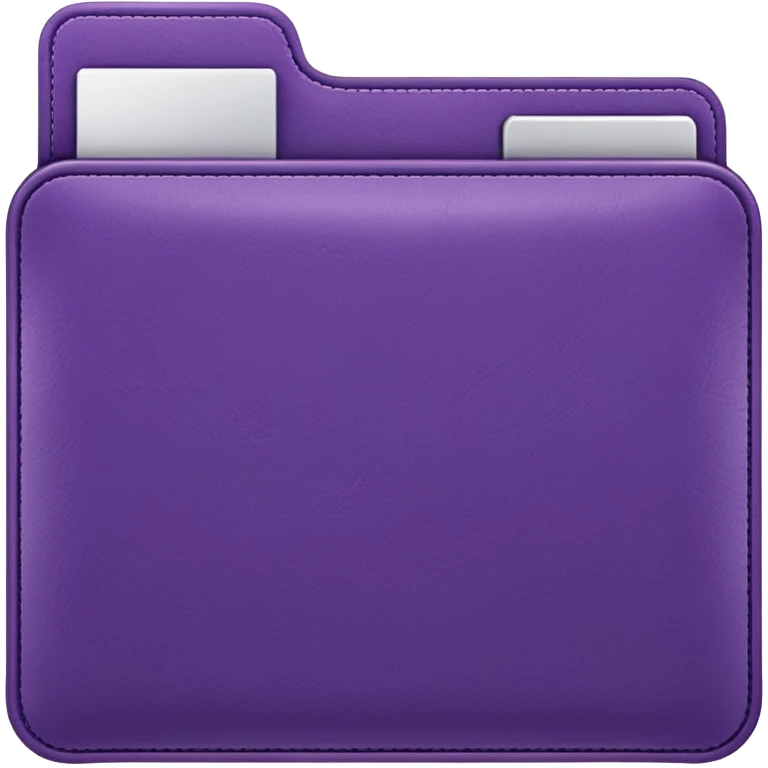 purple folder emoji