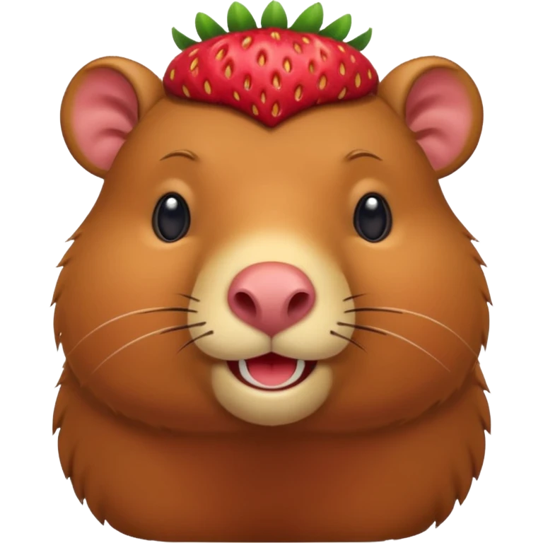 Strawberry Capybara emoji