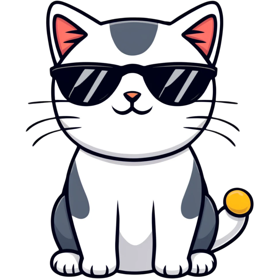 cat wearing sunglasses emoji