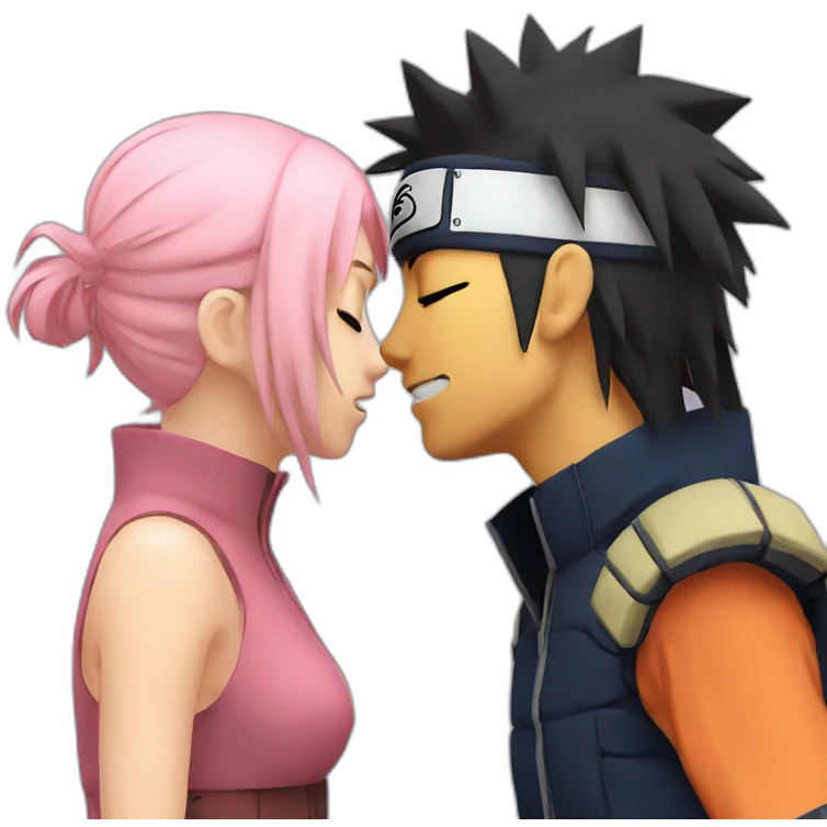 naruto kiss sakura emoji
