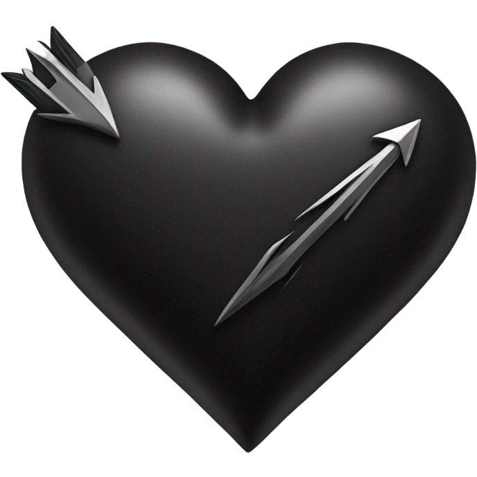 Black heart with arrow emoji