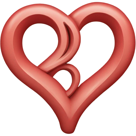 Letter b with hart emoji