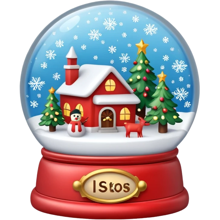snow globe cristmas emoji