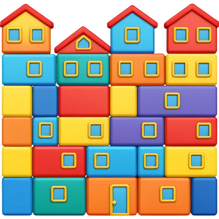 Toy Block Homes emoji