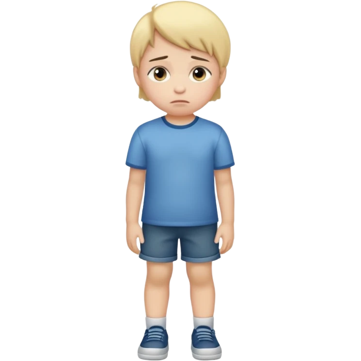 sad child full body emoji