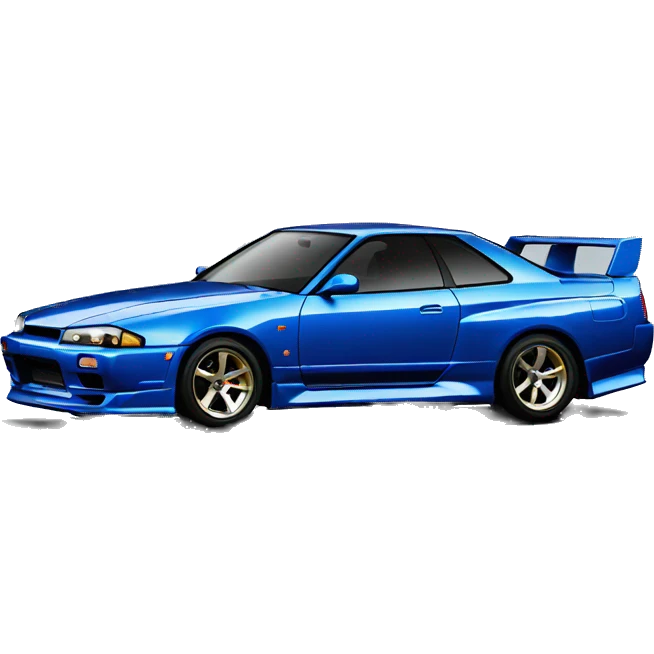 nissan skyline blue emoji